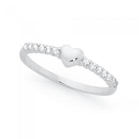 Silver-CZ-Heart-Friendship-Ring on sale