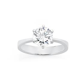 Silver-CZ-Solitaire-Promise-Me-Ring on sale