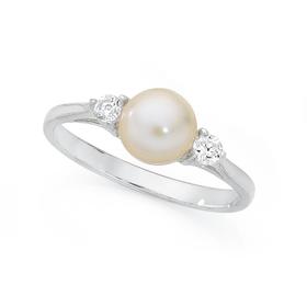 Silver+Cubic+Zirconia+Sides+%26amp%3B+Freshwater+Pearl+Dress+Ring