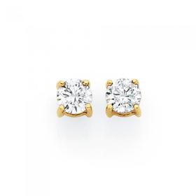 9ct-Gold-Diamond-Stud-Earrings on sale