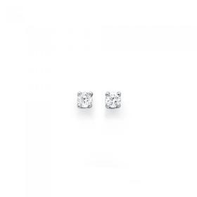 9ct-White-Gold-Diamond-Studs on sale