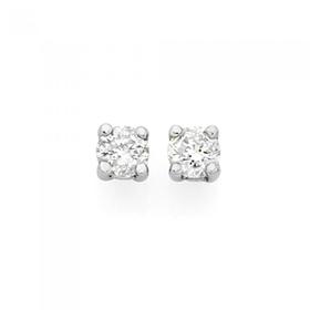 9ct-White-Gold-Diamond-Stud-Earrings on sale