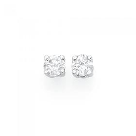 9ct-White-Gold-Diamond-Stud-Earrings on sale