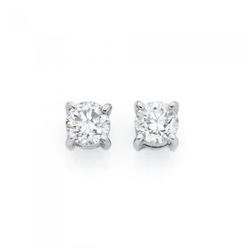 9ct-White-Gold-Diamond-Studs on sale