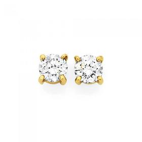 9ct-Gold-Diamond-Studs on sale