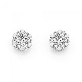 9ct-Two-Tone-Diamond-Studs on sale