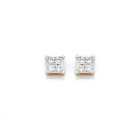 9ct-Diamond-Studs-Total-Diamond-Weight15ct on sale