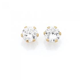 9ct+Gold+CZ+Studs