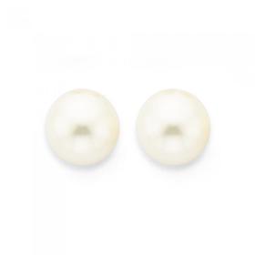 9ct-Gold-Cultured-Fresh-Water-Pearl-Studs on sale