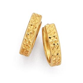 9ct-Huggie-Earrings on sale