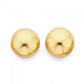 9ct-Gold-8mm-Ball-Stud-Earrings on sale