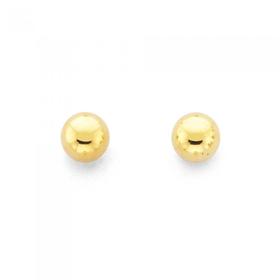 9ct-Gold-3mm-Polished-Ball-Stud-Earrings on sale