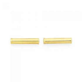 9ct-Gold-Bar-Stud-Earrings on sale