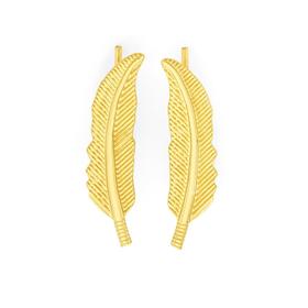 9ct-Gold-Leaf-Ear-Curve-Earrings on sale