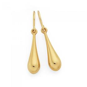 9ct-Gold-Mini-Tear-Drop-Earrings on sale