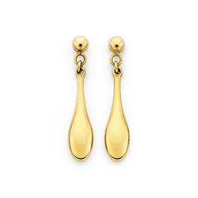 9ct-Gold-Drop-Stud-Earrings on sale