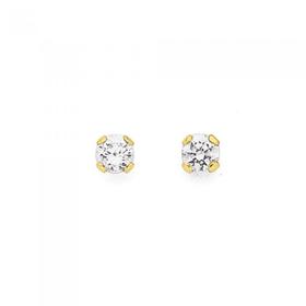 9ct-Gold-2mm-CZ-Stud-Earrings on sale