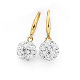 9ct-Crystal-Ball-Drop-Earrings on sale