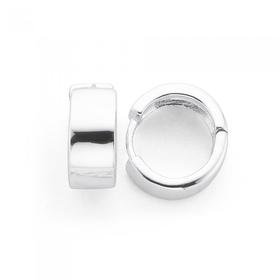 Silver-12mm-Huggie-Earrings on sale