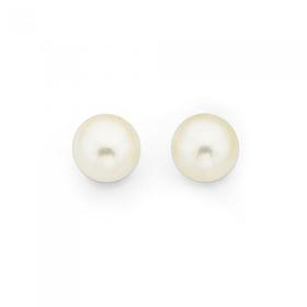 Sterling-Silver-Freshwater-Pearl-Studs on sale