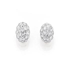 Silver-6mm-Crystal-Ball-Stud-Earrings on sale