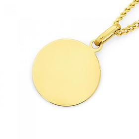 9ct+Gold+Disc+Charm