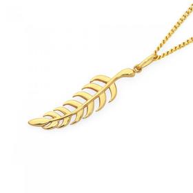 9ct-Gold-Drop-Leaf-Pendant on sale