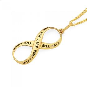 9ct-Gold-Infinity-Pendant on sale