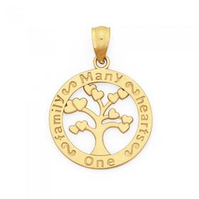 9ct-Gold-Family-Tree-Pendant on sale