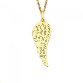 9ct-Gold-Angel-Wing-Pendant on sale