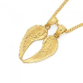 9ct-Gold-Angel-Wings-Share-Pendant on sale