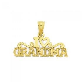 9ct-Gold-I-Love-Grandma-Pendant on sale