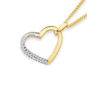 9ct-Gold-Two-Tone-Pendant on sale