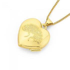 9ct-Gold-Tree-Of-Life-Heart-Locket on sale