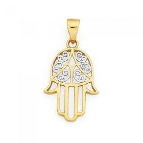 9ct-Gold-Hamsa-Hand-Pendant on sale