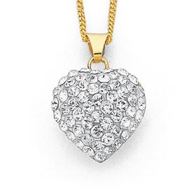 9ct-Crystal-Heart-Pendant on sale