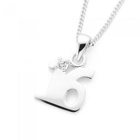 Silver+CZ+%26quot%3B16%26quot%3B+Pendant