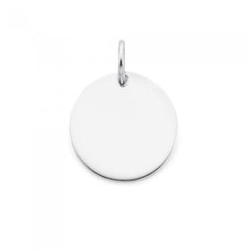 Silver-Round-Disc-Pendant on sale