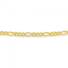 9ct-Gold-45cm-31-Figaro-Chain on sale