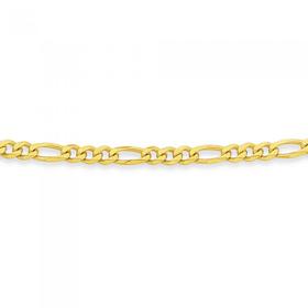 9ct-Gold-50cm-Solid-Figaro-31-Chain on sale