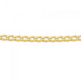 Solid+9ct+Gold+55cm+Open+Curb+Chain