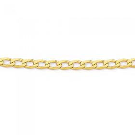 Solid-9ct-Gold-55cm-Open-Curb-Chain on sale