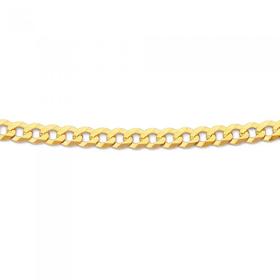 9ct-Gold-50cm-Bevelled-Curb-Chain on sale