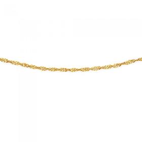 9ct+Gold+50cm+Solid+Singapore+Chain