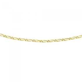 9ct-Gold-45cm-Solid-Figaro-11-Chain on sale