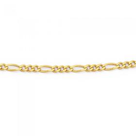 9ct-Gold-50cm-Solid-Figaro-31-Chain on sale