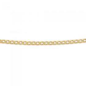 Solid+9ct+Gold+45cm+Open+Curb+Chain