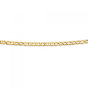 Solid-9ct-Gold-45cm-Open-Curb-Chain on sale