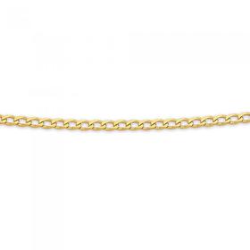 9ct-Gold-50cm-Solid-Curb-Chain on sale