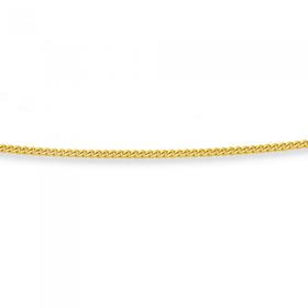 9ct+Gold+45cm+Fine+Curb+Chain